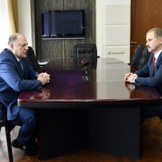 Состоялась рабочая встреча Сергея Голубева с депутатом Государственной Думы РФ Сергеем Веремеенко