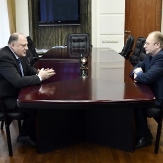 Состоялась рабочая встреча Сергея Голубева с президентом Тверской ТПП Владиславом Шориковым