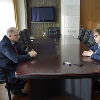 Сергей Голубев провел рабочую встречу с сенатором Российской Федерации Людмилой Скаковской