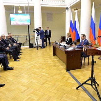 Президент встретился с Советом законодателей РФ в Таврическом дворце