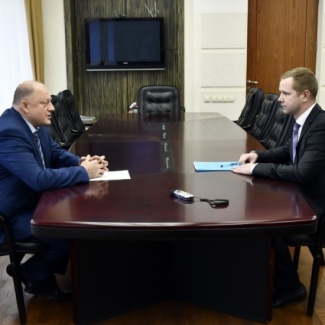 Состоялась рабочая встреча Сергея Голубева с директором Тверского государственного цирка Павлом Шиловым