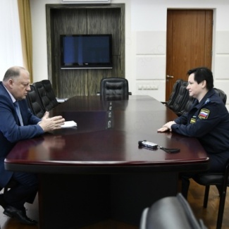 Состоялась рабочая встреча Сергея Голубева с руководителем регионального Управления Федеральной службы судебных приставов Надеждой Семеновой