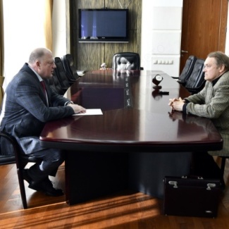 Сергей Голубев провел рабочую встречу с журналистом и писателем Виктором Куликовым