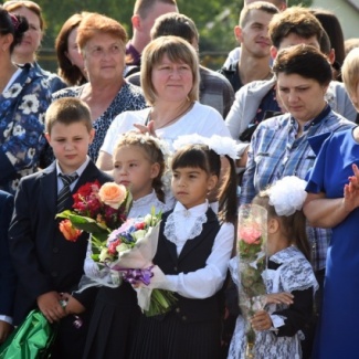 День знаний в Погорельской школе отметили открытием обновленного спортзала