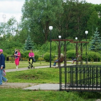 В Лихославле открыли обновленный парк 70-летия Победы