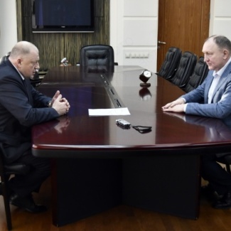 Сергей Голубев провел рабочую встречу с Волжским межрегиональным природоохранным прокурором Александром Илюшиным