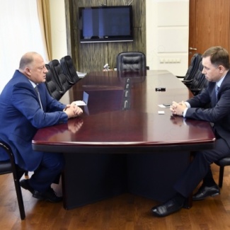 Состоялась рабочая встреча Сергея Голубева с руководителем «Почты России» по Тверской области Андреем Поповым