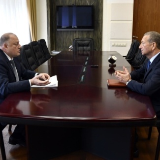 Сергей Голубев обсудил с генеральным директором ЗАО «Калининское» Александром Оводковым вопросы развития АПК