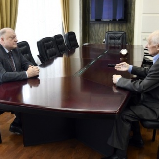 Сергей Голубев встретился с Валерием Корешковым