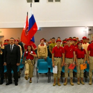 В Андреаполе прошел межмуниципальный обучающий слёт юнармейских отрядов