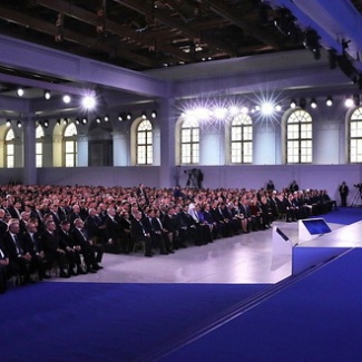 Президент России Владимир Путин обратился с ежегодным Посланием к Федеральному Собранию