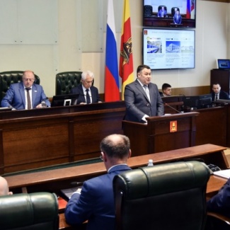 Губернатор Игорь Руденя выступил на заседании Законодательного Собрания с отчетом об итогах работы регионального Правительства в 2022 году