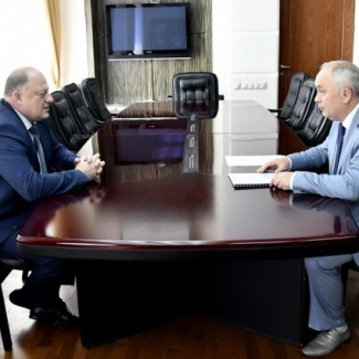 Сергей Голубев провёл рабочую встречу с руководителем Управления Росреестра по Тверской области Николаем Фроловым