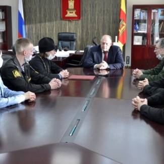 Состоялась встреча Сергея Голубева с курсантами Черноморского высшего Военно-Морского училища имени Нахимова