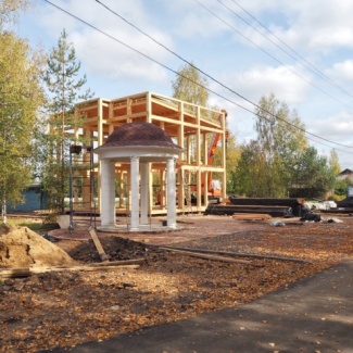 В Оленино продолжается реконструкция краеведческого музея